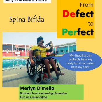 Merlyn a national paraolympic champion belives in perfect free spirit that rises above the birth defect